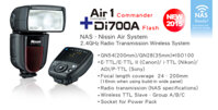 Đèn Flash Nissin Di700a Sony + Commander Air 1 - Chính Hãng