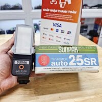 ĐỀN FLASH SUNPAK AUTO 25SR ĐẸP 98% FULL BOX , ĐÈN ĐƠN GIẢN NHƯNG LẠI HIỆU QUẢ CHO MỌI BỨC ẢNH, ÁNH SÁNG ĐẸP, MƯỢT MÀ.