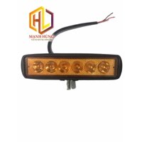 Đèn gầm trợ sáng 6 bóng ngang vàng ô tô xe máy