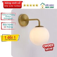 Đèn gắn tường DT1152 cao cấp, chao thủy tinh, đèn tường decor trang trí phòng khách, phòng ngủ.