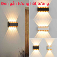 Đèn Gắn Tường Hắt Tường Chống Nước 2 Đầu Chiếu Sáng - Thân Nhôm - Chip Led Siêu Sáng - Bảo Hành 1 Năm