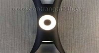 Đèn gắn tường led hắt sáng loe 2 đầu màu đen (dùng ngoài trời) VNT-6004 N80xC190
