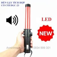 Đèn gậy chỉ huy công trường giao thông có còi, có đèn rọi, dùng pin DGC-23