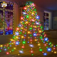 Đèn Giáng Sinh GYNICOR Có Nhẫn, 8 Chế Độ Ánh Sáng Đèn Dây LED Trắng Ấm, Điều Khiển Từ Xa IP44 Chống Thấm Nước Nhiều Màu Trang Trí Cây Giáng Sinh Tiệc Sân
