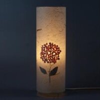 Đèn giấy dó cẩm tú cầu xếp hoa, đèn trang trí nội thất, đèn để bàn phòng ngủ