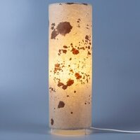 Đèn giấy dó trái đất, đèn GD001 trang trí nội thất, đèn để bàn phòng ngủ