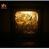 Đèn giấy nghệ thuật - Peter Pan (Kirigami lightbox)