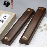 Đen Gỗ Đàn Hương Đỏ Giấy Thước Kẻ Sọc Đồng Gỗ Bấm Giấy Đồ Trang Trí Phong Cách Trung Hoa Sáng Tạo Thư Pháp Chữ Mahogany Thước