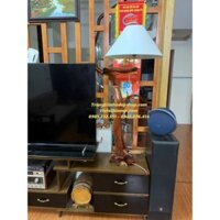 Đèn gỗ nghệ thuật Gỗ Lũa Hương Gia Lai - Cao 104cm