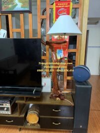 Đèn gỗ nghệ thuật Gỗ Lũa Hương Gia Lai – Cao 104cm