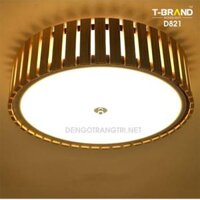 Đèn gỗ ốp trần nhà hàng  – D821