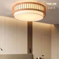 Đèn gỗ ốp trần nhà hàng  – D473