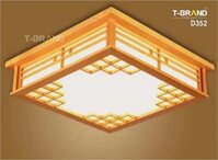 Đèn gỗ ốp trần nhà hàng D352