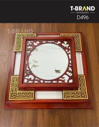 Đèn gỗ ốp trần nhà hàng D496