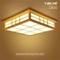 Đèn gỗ ốp trần nhà hàng D830