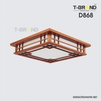 Đèn gỗ ốp trần nhà hàng D868