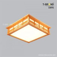 Đèn gỗ ốp trần nhà hàng D895