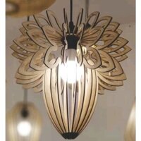 Đèn gỗ Quả Sồi DG066 - Đèn gỗ trang trí nhà cửa, quán cafe, nhà hàng
