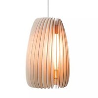 Đèn gỗ thả trần gỗ xoắn nghệ thuật trang trí bàn ăn VN 9540