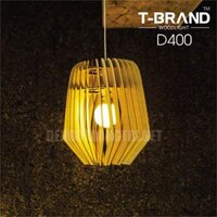 Đèn gỗ thả trần nhà hàng D400