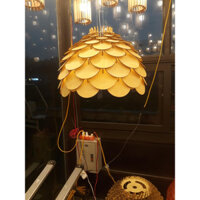 Đèn gỗ trang trí , đèn gỗ diy, đèn trang trí quán cafe,sân vườn,.. đèn gỗ TA23