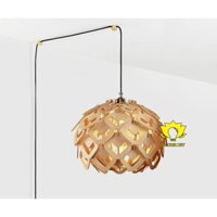 Đèn Gỗ Trang Trí Thả Trần DiY 002 , đèn gỗ trang trí quán cafe, đèn trang trí homstay, đèn trang trí