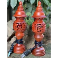 Đèn gỗ Xà Cừ nhiều kích thước