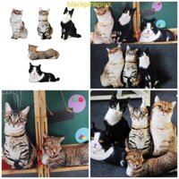 Đen Gối Bông Hình Mèo 3D Đáng Yêu Cho Bé