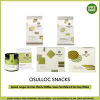 [Đèn HÀN QUỐC] SNACKS OSULLOC - Spread, Langue de Chat, Bánh quế Matcha, Bánh xốp trà xanh & Bánh xốp màu xám Earl
