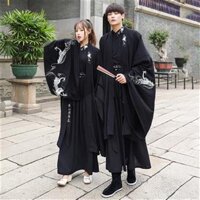 Đen Hanfu Bé Trai Học Sinh Trang Phục Hàng Ngày Lớp Dịch Vụ Cổ Phong Cách Phù Hợp Với Ban Đầu Múa Rồng Thêu Hiệp Sĩ Học Giả Mùa Thu Đông