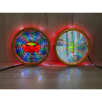 Đèn hào quang Phật cơ chữ vạn 20cm(2tấc)