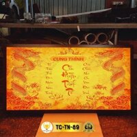 Đèn Hào Quang Trúc Chỉ In Ngang Cửu Huyền Thất Tổ Trang Trí Bàn Thờ Gia Tiên, Treo Tường TC-TN-89