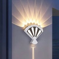 đèn hắt tường hình quạt thân trắng gắn trong nhà, ngoài trời  AK102