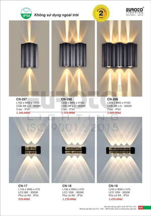 Đèn hắt tường ngoài trời Euroto CN 297
