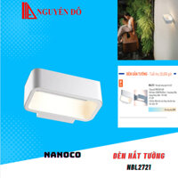 Đèn hắt tường ngoài trời NanocoNBL2721,chất liệu nhôm đúc màu trắng-choá đèn nhựa TỔNG KHO ĐIỆN NGUYỄN ĐÔ