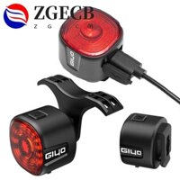 Đèn hậu phanh xe đạp ZGECB, đèn LED thông minh có thể sạc lại chống nước IP66 Đèn hậu phanh xe đạp thông minh, cảm ứng 6 chế độ Đèn cảnh báo mũ bảo hiểm leo núi chống bụi