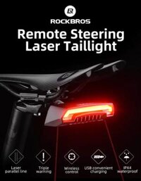 Đèn hậu pin sạc xe đạp có điều khiển ROCKBROS-R1