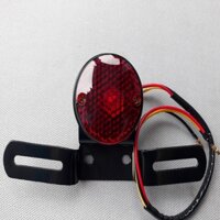 Đèn hậu tổ ong có kèm pad biển số đèn hậu độ classic Cafe Racer Tracker Win 67 Dream Cub và các loại xe