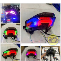 Đèn hậu Vario 160 Audi đổi màu -tích hợp xinhan Honda đuôi audi lái stop click shark power magic boy 7 vario160