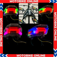 Đèn hậu Vario 160 Audi đổi màu -Tích hợp XiNhan Honda đuôi Audi lái Stop Click Shark Power (Vừa chỉnh Ap vừa Chỉnh Nút)