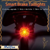 Đèn hậu xe đạp MELIFLUO, 6 chế độ ánh sáng Đèn hậu phanh xe đạp có độ sáng cao, IP66 Xe đạp sạc nhanh chống nước Đèn cảm biến phanh tự động Đường MTB