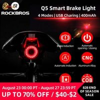 Đèn Hậu Xe Đạp ROCKBROS Tự Động Thông Minh Phanh Cảm Biến Ánh Sáng IPx6