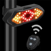 Đèn hậu xe đạp tích hợp đèn xi nhan không dây 32 đèn LED + hiệu ứng âm thanh 120 dB
