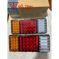 Đèn hậu xe tải Led 2003. Đèn hậu 3 khoang vuông điện 12/24v.