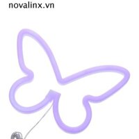 Đèn hình con bướm NOVALINX, Đèn Led Neon chạy bằng pin / USB tiết kiệm năng lượng, Ký túc xá treo tường bằng nhựa dễ thương