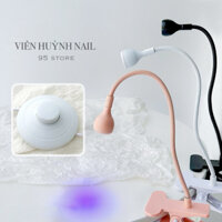 Đèn hơ gel mini kẹp bàn - thân uốn xoay tuỳ chỉnh phiên bán mới