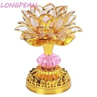 Đèn hoa sen LONGPEAN LED Phật giáo Đèn cầu nguyện Đền thờ