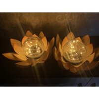 Đèn hoa sen năng lượng mặt trời trang trí nhà cửa, công viên, bể cá