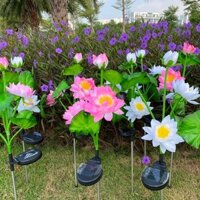 Đèn hoa sen năng lượng mặt trời trang trí sân vườn cực đẹp, chống nước, siêu bền (SV92)