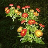 Đèn hoa sen tuyết năng lượng mặt trời Sân vườn ngoài trời Mô phỏng Hoa nhân tạo Ánh sáng mặt đất Cảnh quan Bãi cỏ